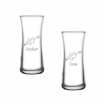 Kalp Heybeli Rakı Bardağı