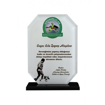 Kristal Plaket Kristal Plaket...