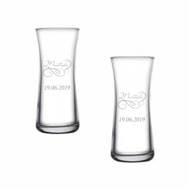 İsim Yazılı Heybeli Rakı Bardağı