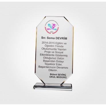 Kristal Plaket Kristal Plaket...