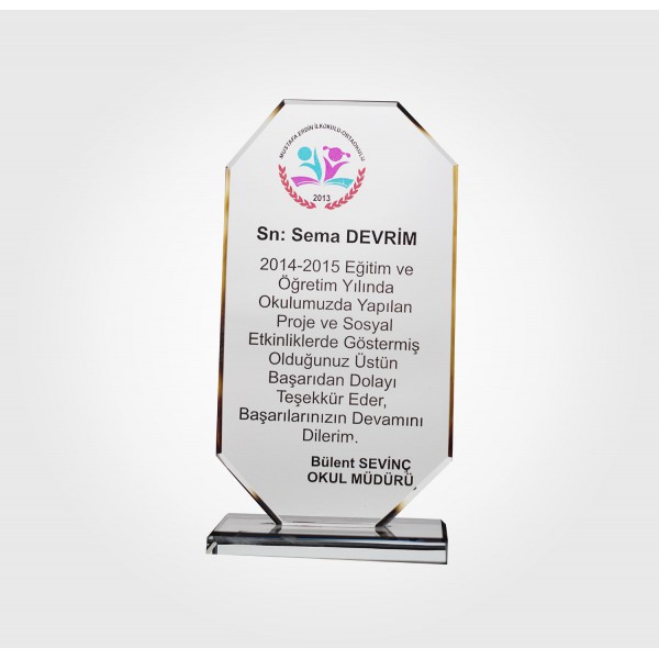 Kristal Plaket Kristal Plaket