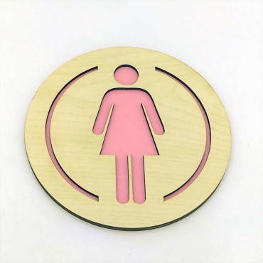 Ahşap Yuvarlak WC Levhası